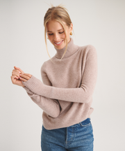 Basic Cashmere Turtleneck Sweater