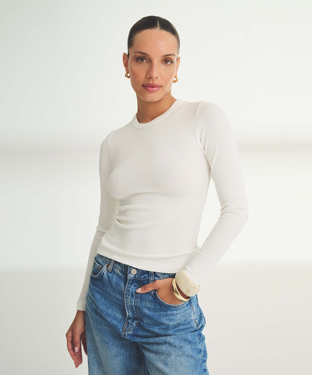 トップス ENNOY LONG SLEEVE HEM RIB TEE NAVY Long sleeve hem rib tee (BLACK)（ennoy Long sleeve hem rib