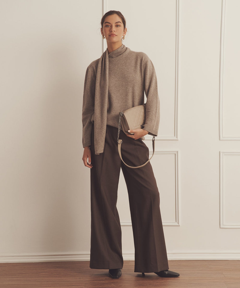 トップス COOL MAX MOCRODY SUEDE TURTLENECK L/S Axel Turtleneck Top | Light Mocha