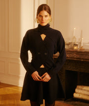 Cashmino Vest Set with Reversible Bolero