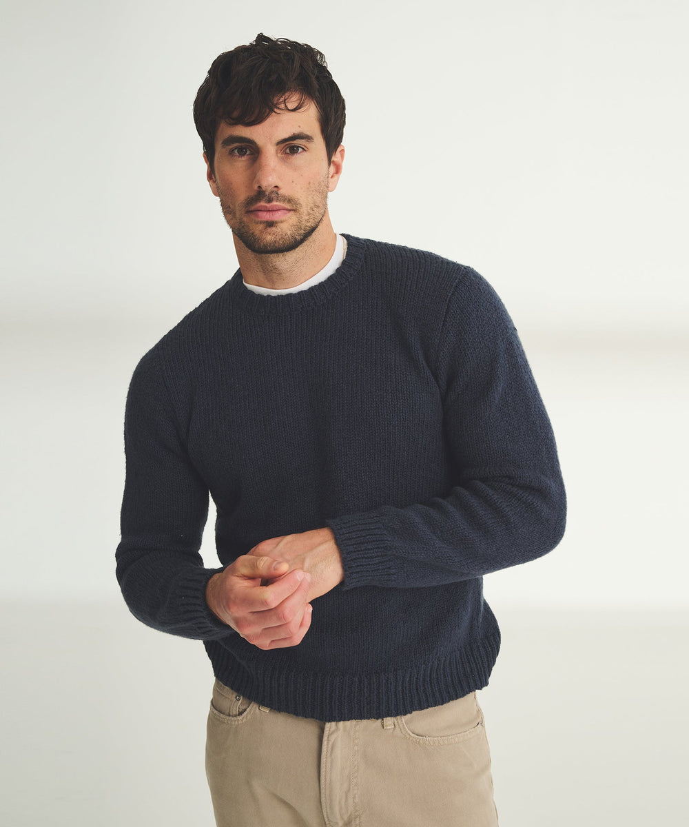 Chunky Cotton Crewneck Sweater – NAADAM