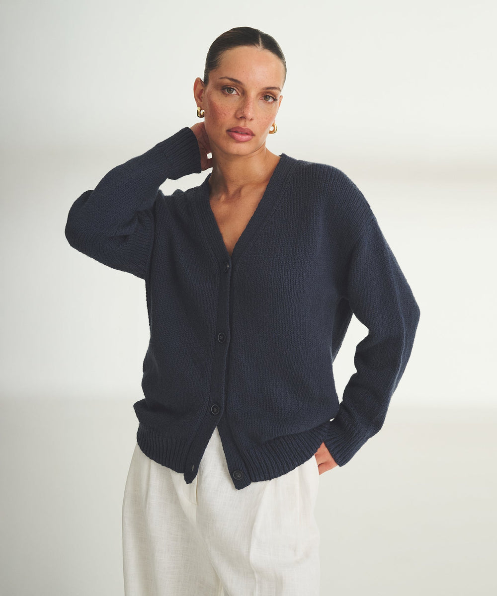 Chunky Cotton Oversized Cardigan – NAADAM