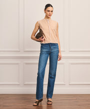 Coastal Cashmere Mixed Media Vest