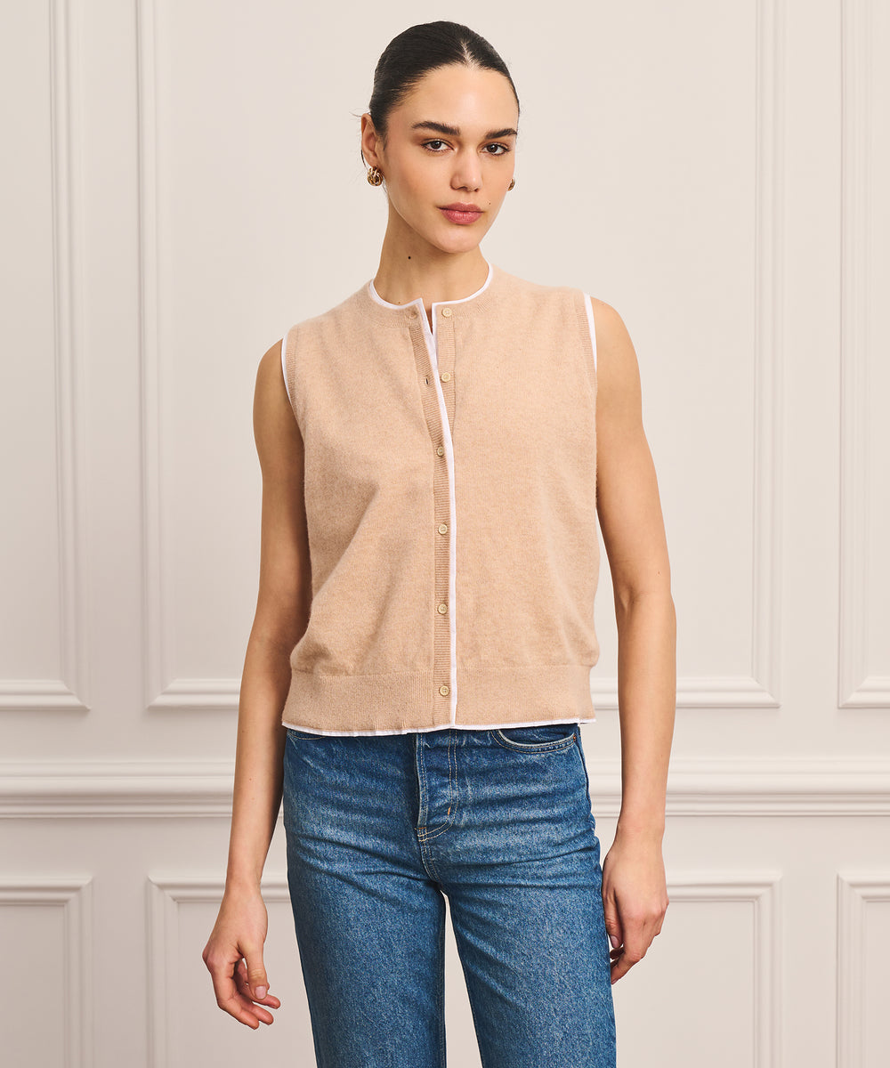 Coastal Cashmere Mixed Media Vest – NAADAM