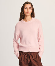 Cotton Relaxed Crewneck Sweater