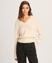 Cotton V-Neck Sweater