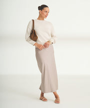 Cotton Relaxed Crewneck Sweater