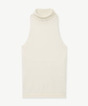 Super Fine Cashmere Sleeveless Turtleneck