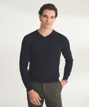 Super Fine Cashmere Long Sleeve V-Neck