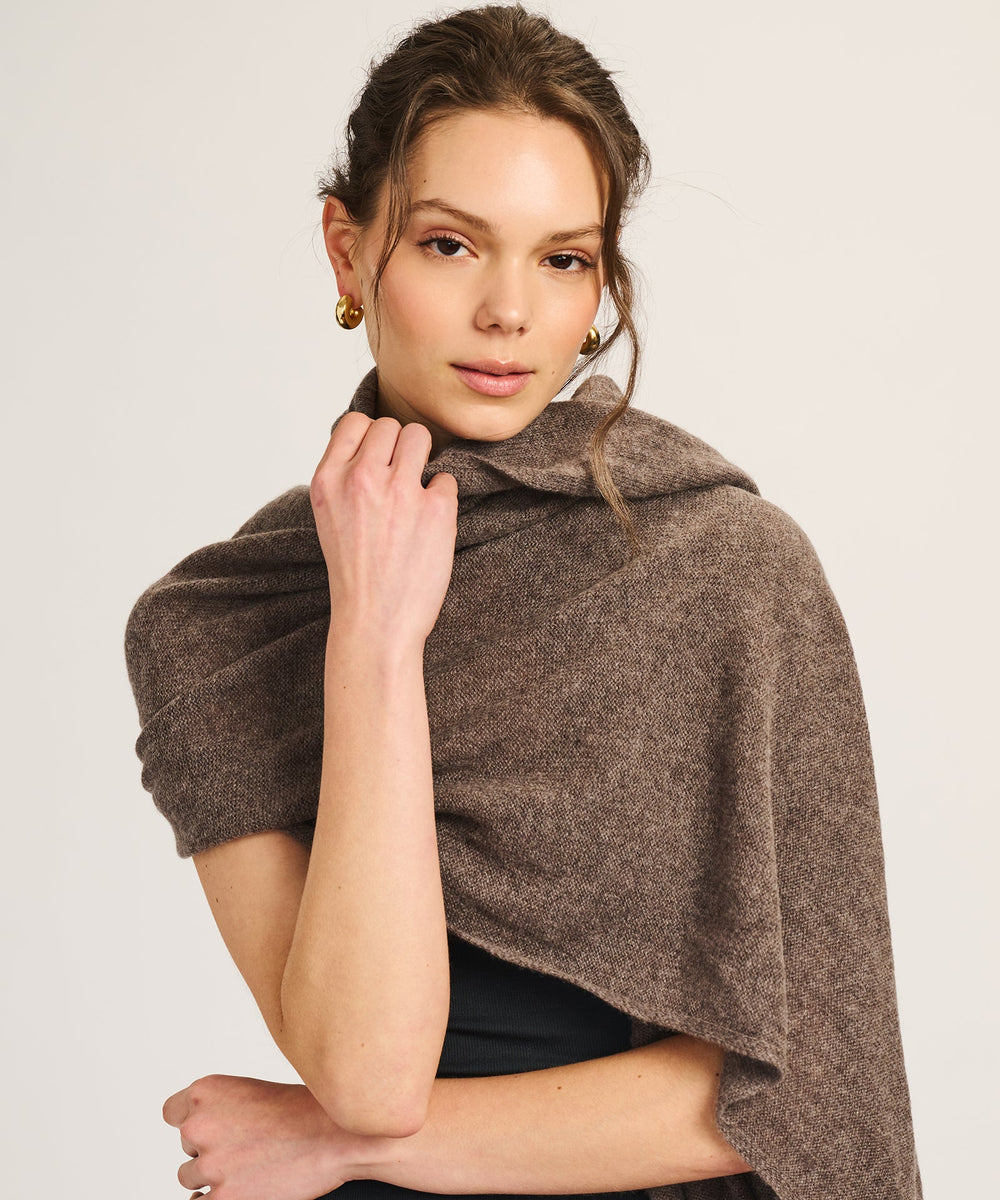 プライCashmere Double Wrap シュウトスヌードpry Cashmere Double