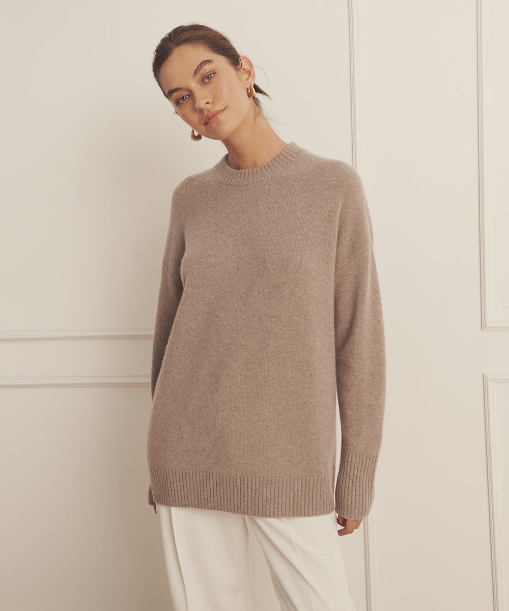 Luxe Cashmere Oversized Crewneck Sweater NAADAM
