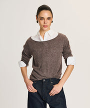 Lightweight Cashmere Boatneck Sweater