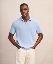 Lightweight Cashmere Short Sleeve Polo