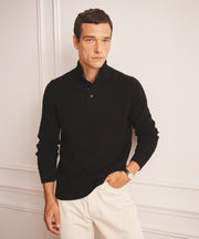 Luxe Cashmere Button Pullover Sweater