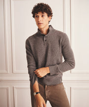Luxe Cashmere Button Pullover Sweater