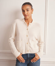 Collared Cashmere Cardigan