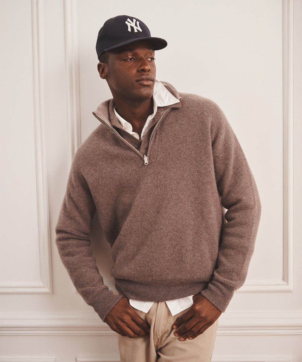 Luxe Cashmere Double Faced Quarter Zip – NAADAM