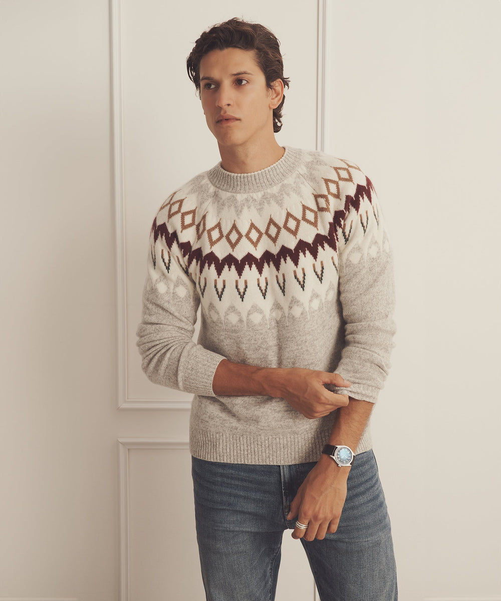 Luxe Cashmere Fair Isle Crewneck – NAADAM Luxe Cashmere Fair Isle Crewneck – NAADAM