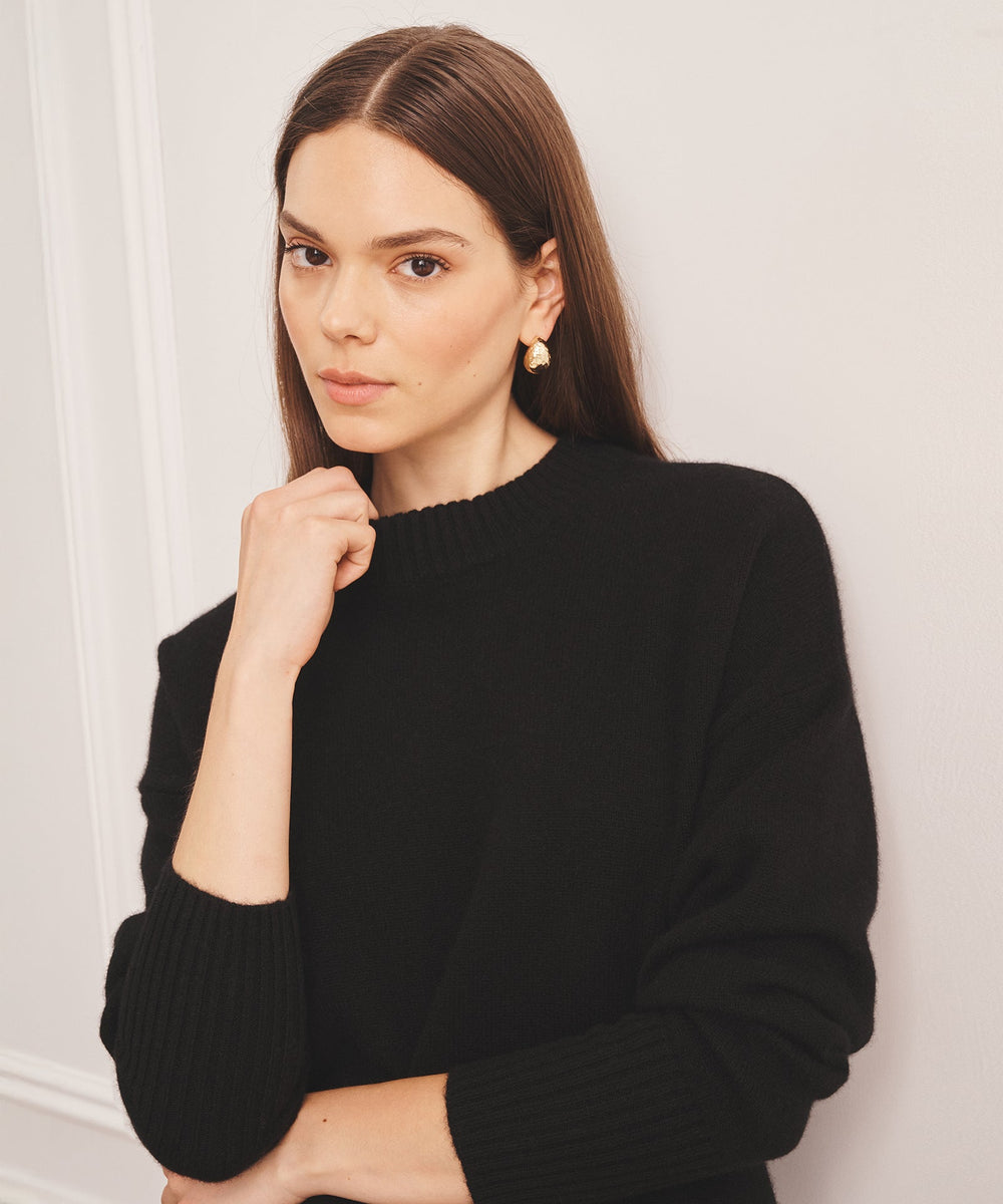 Luxe Cashmere Oversized Crewneck Sweater – NAADAM