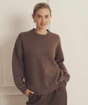 Super Luxe Cashmere Double Faced Crewneck
