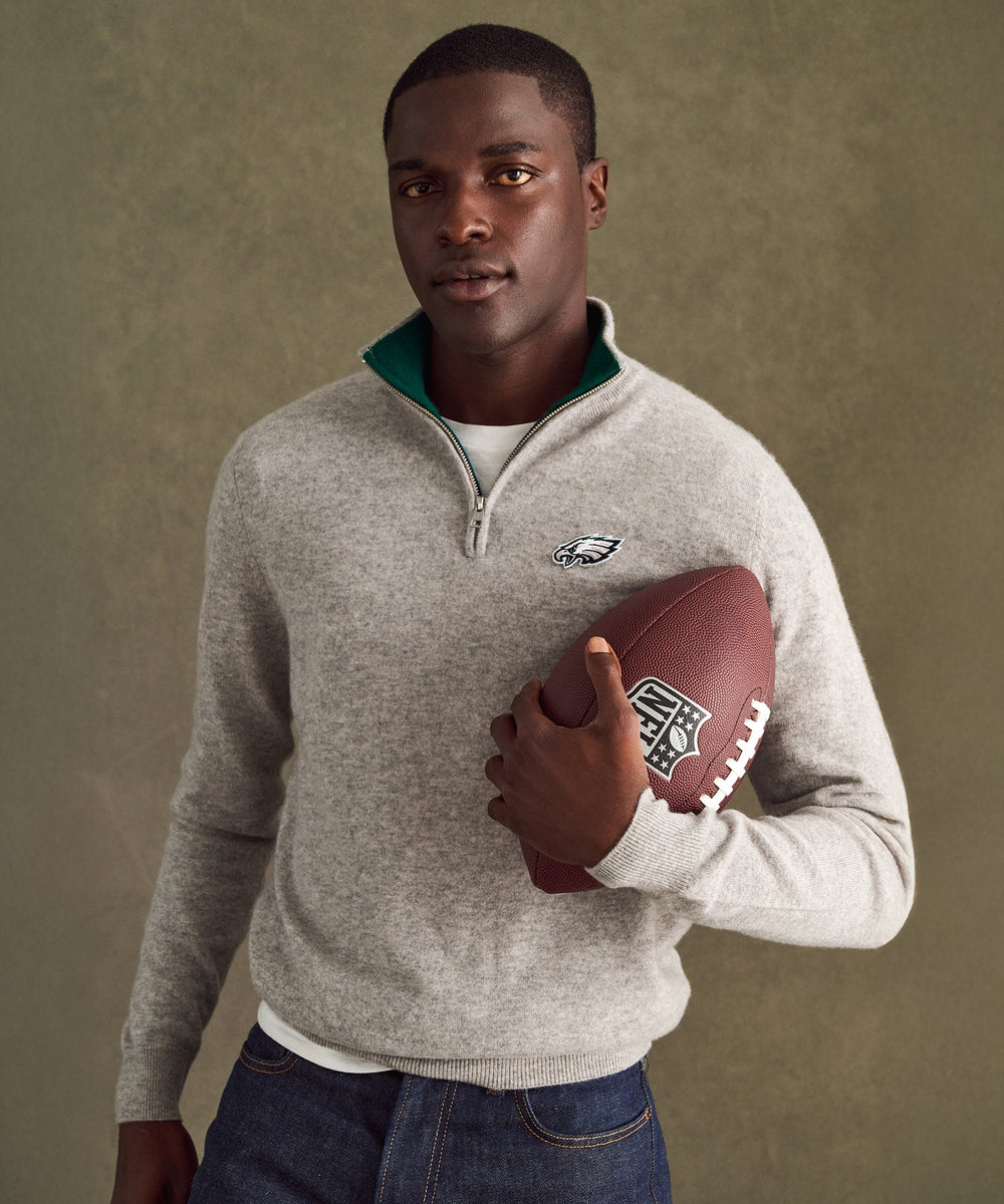 NFL Signature Cashmere Color Blocked Quarter Zip – NAADAM