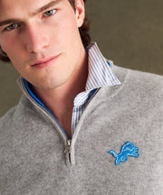 NFL Signature Cashmere Color Blocked Quarter Zip