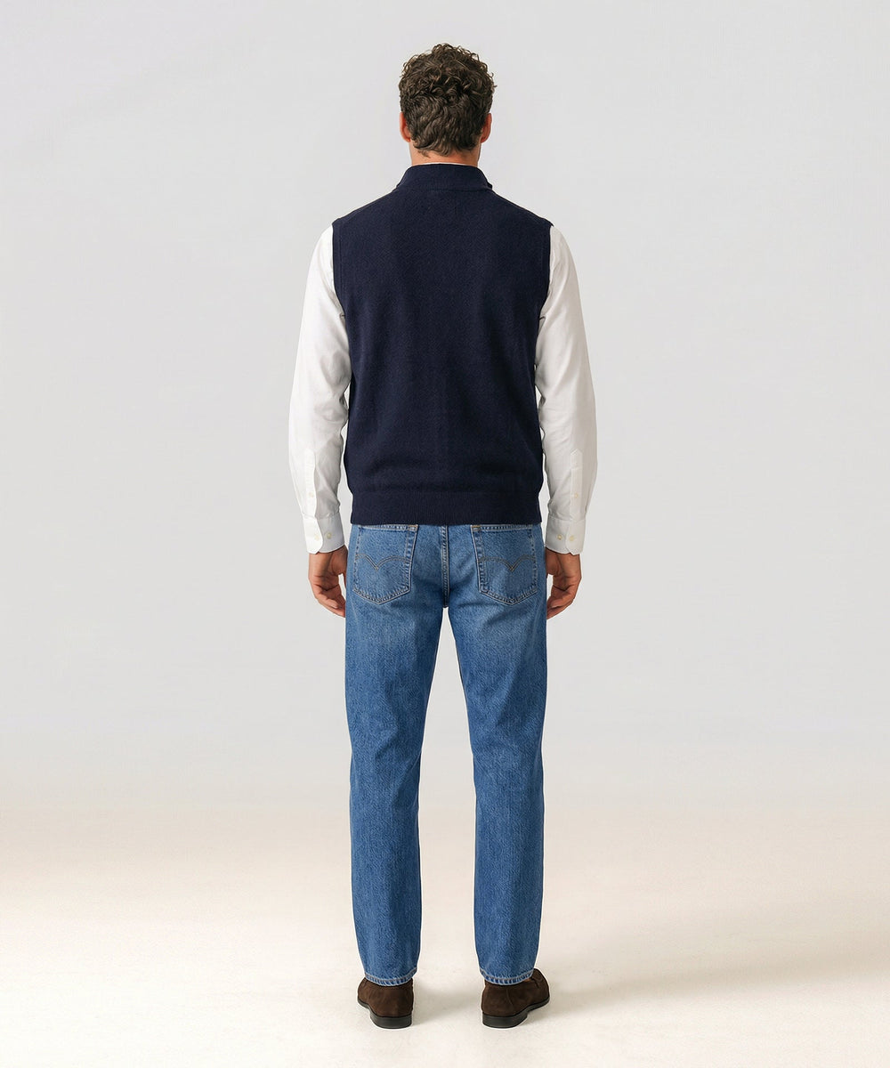 Cashmere Full Zip Vest – NAADAM