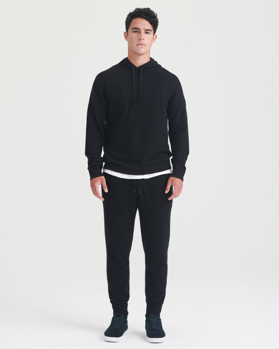 Black store cashmere tracksuit