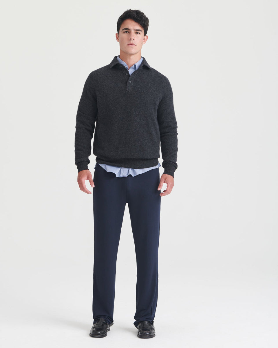 Cashmere Long Sleeve Polo – NAADAM