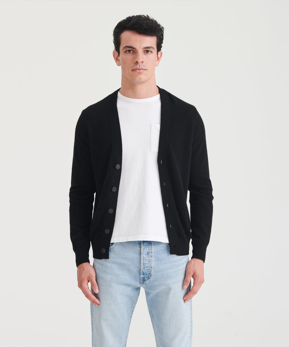 Classic black cardigan hotsell