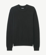 Cotton Cashmere Textured Crewneck
