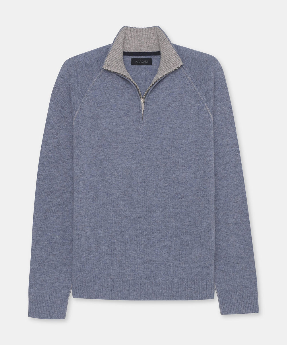 Piping Trim Cashmere Sweater