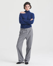 Cashmere Shoulder Cut Out Turtleneck