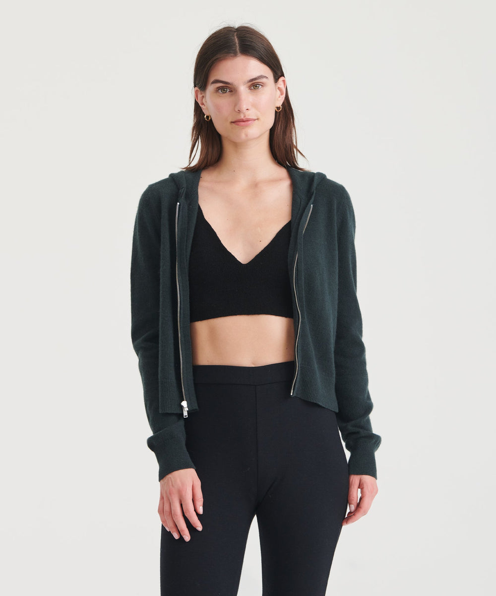 Cashmere cropped hoodie Clearance