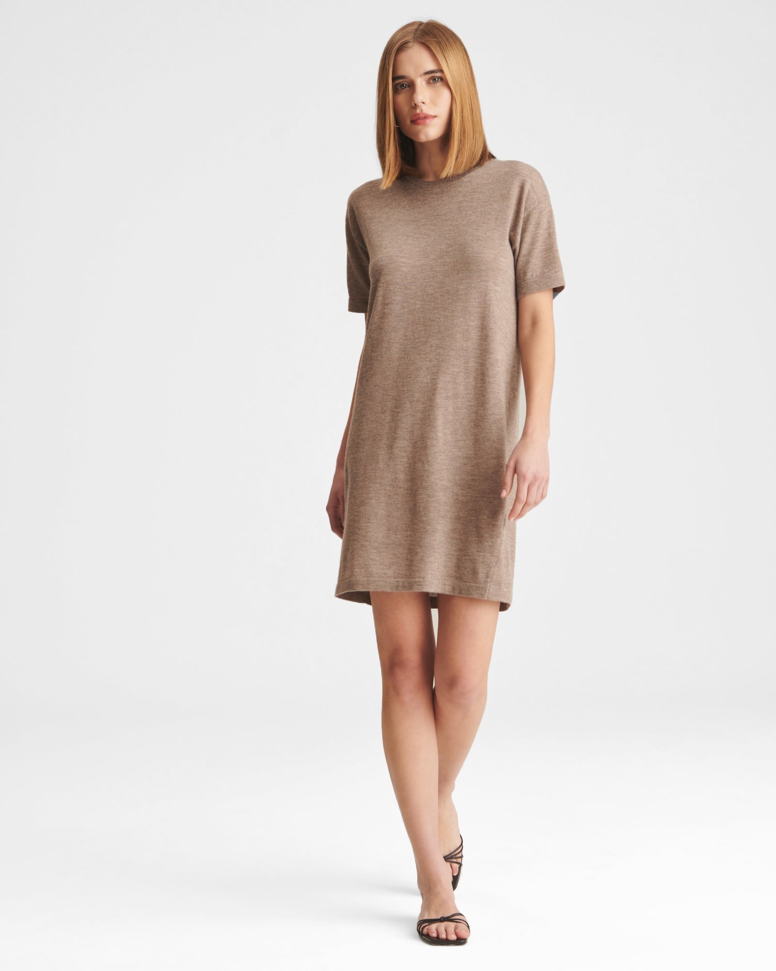 Fancy Cashmere T-Shirt Mini Dress – NAADAM