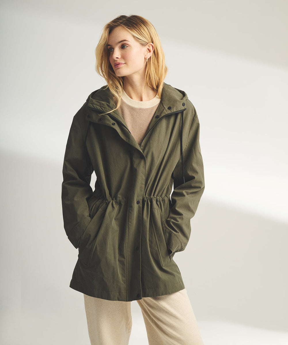 Hooded Raincoat with Removable Lining – NAADAM