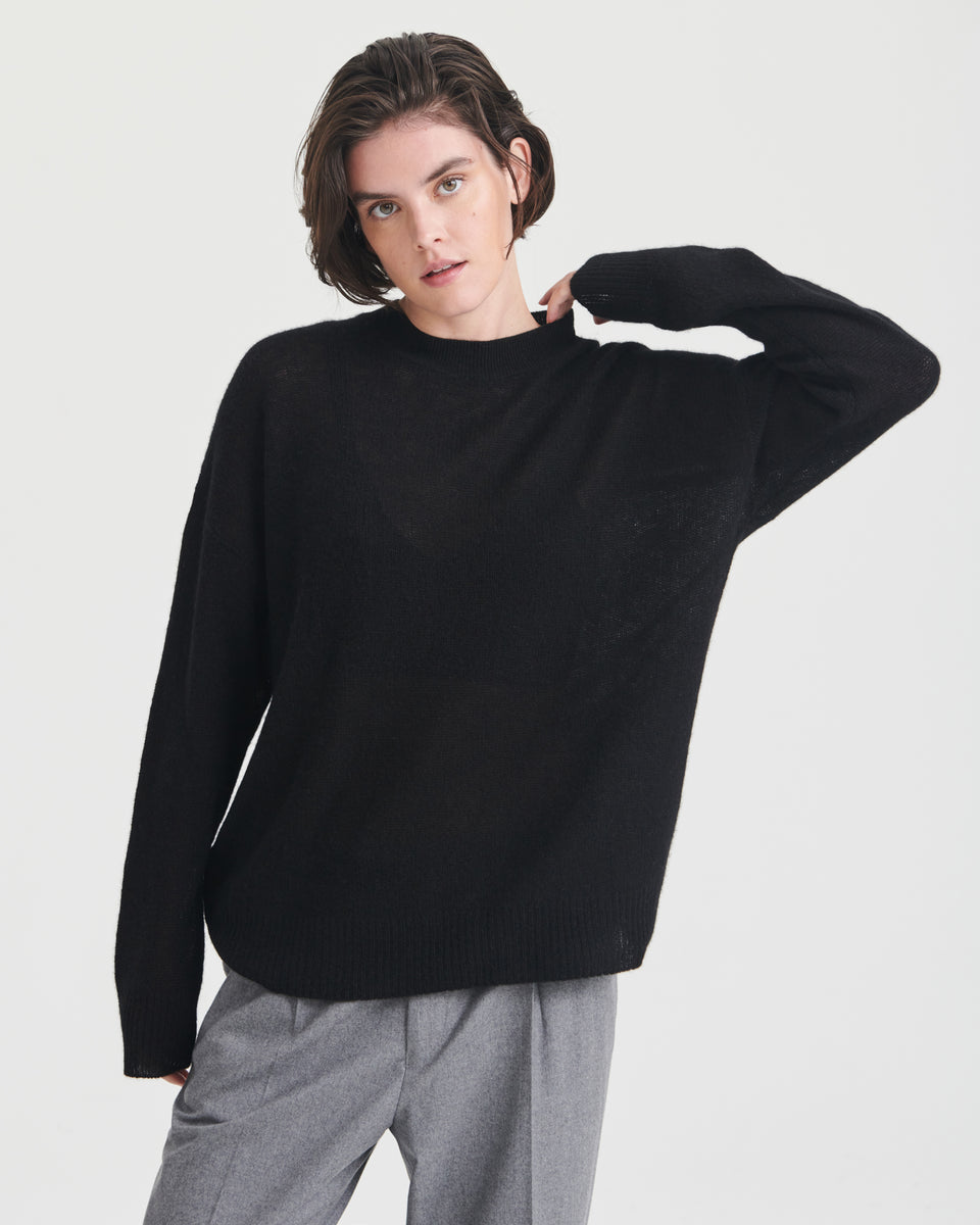 Naadam Black offers Cashmere Crewneck Sweater