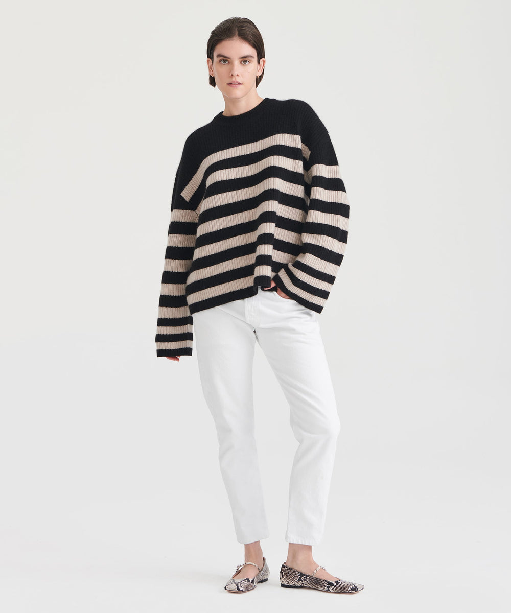 Super Luxe Cashmere Striped Crewneck – NAADAM Super Luxe Cashmere Striped Crewneck – NAADAM