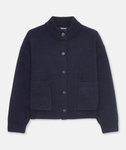Ultra Luxe Cashmere High Neck Cardigan