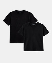 2-Pack Lightweight Brushed Cotton Relaxed Tee & Slim Tee