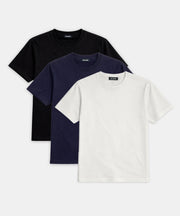 3-pack Lightweight Brushed Cotton Relaxed Tee