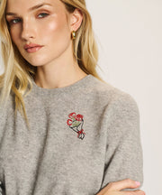 Women's Rose Cashmere Sweater