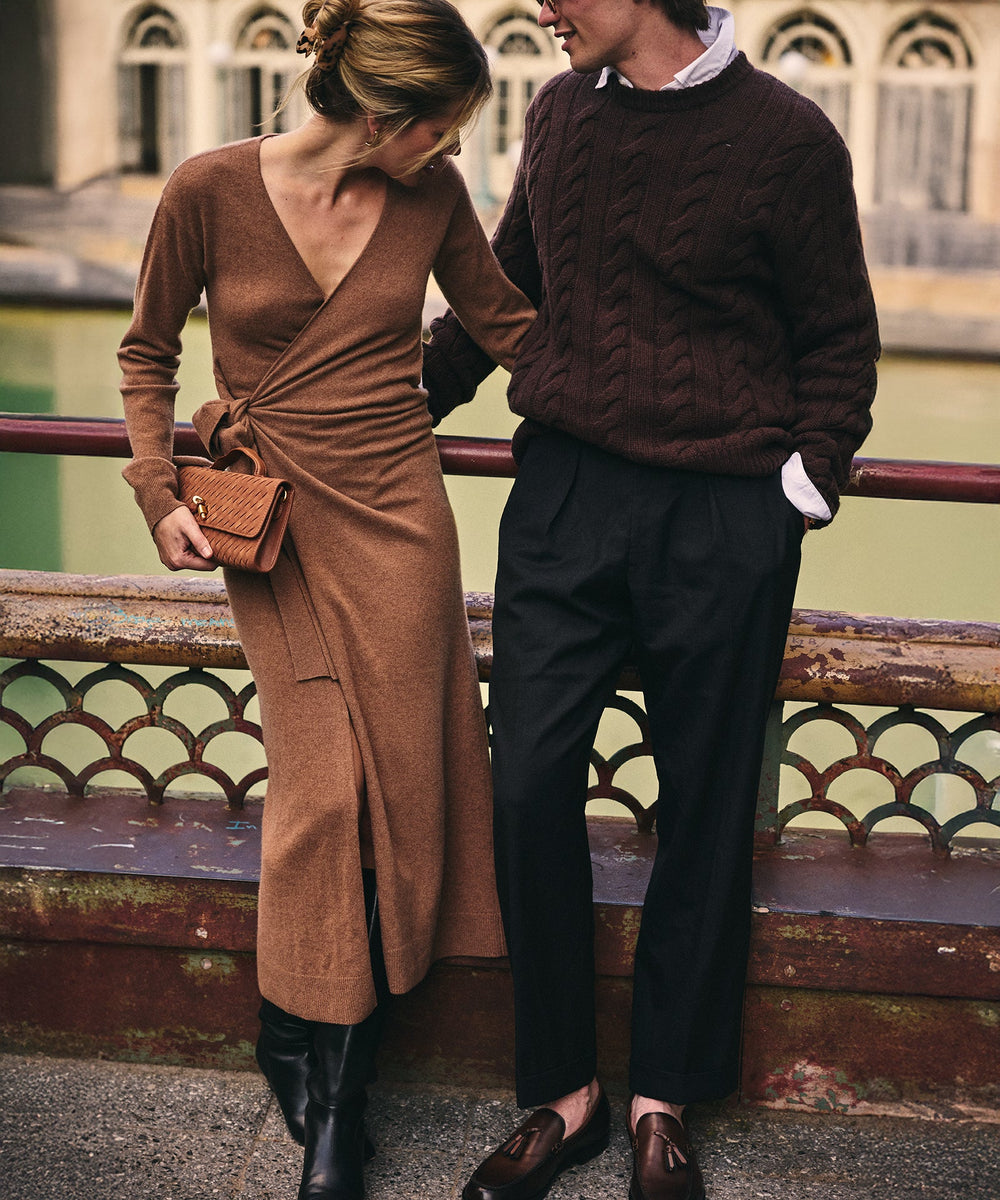 Super Luxe Cashmere Cable Crewneck – NAADAM