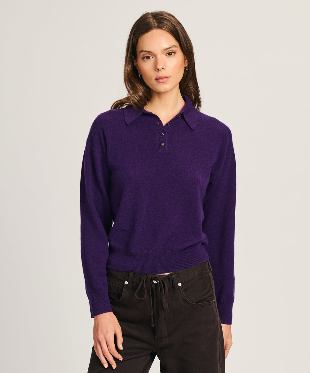 Signature Cashmere Polo Sweater