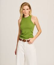 Signature Cashmere High Neck Tank
