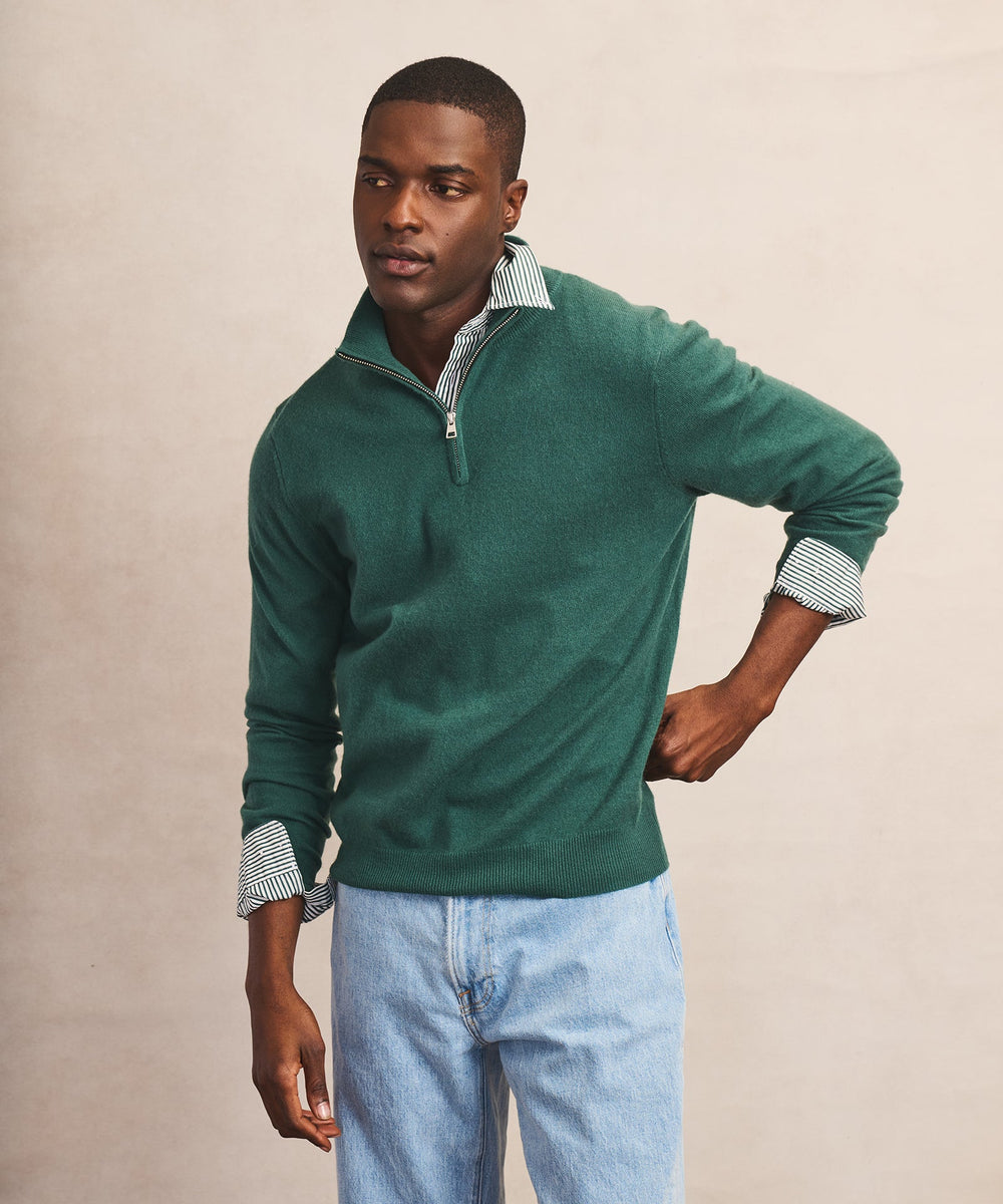 Signature Cashmere Quarter Zip – NAADAM
