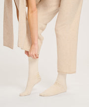 Signature Cashmere Ribbed Socks