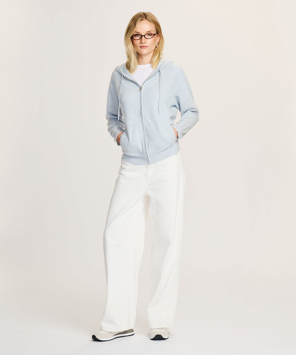 Signature Cashmere Zip Up Hoodie – NAADAM