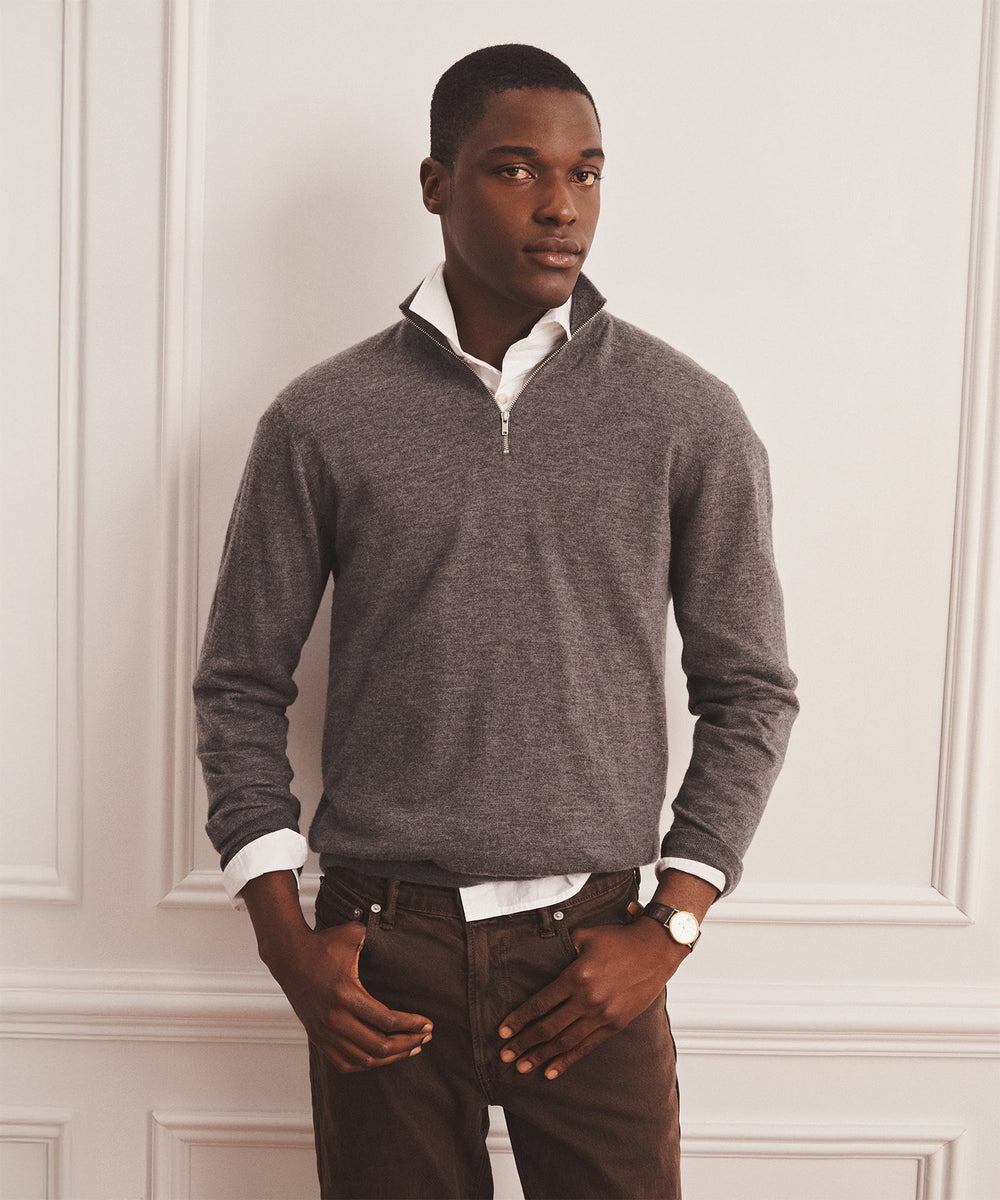 Super Fine Cashmere Quarter Zip – NAADAM