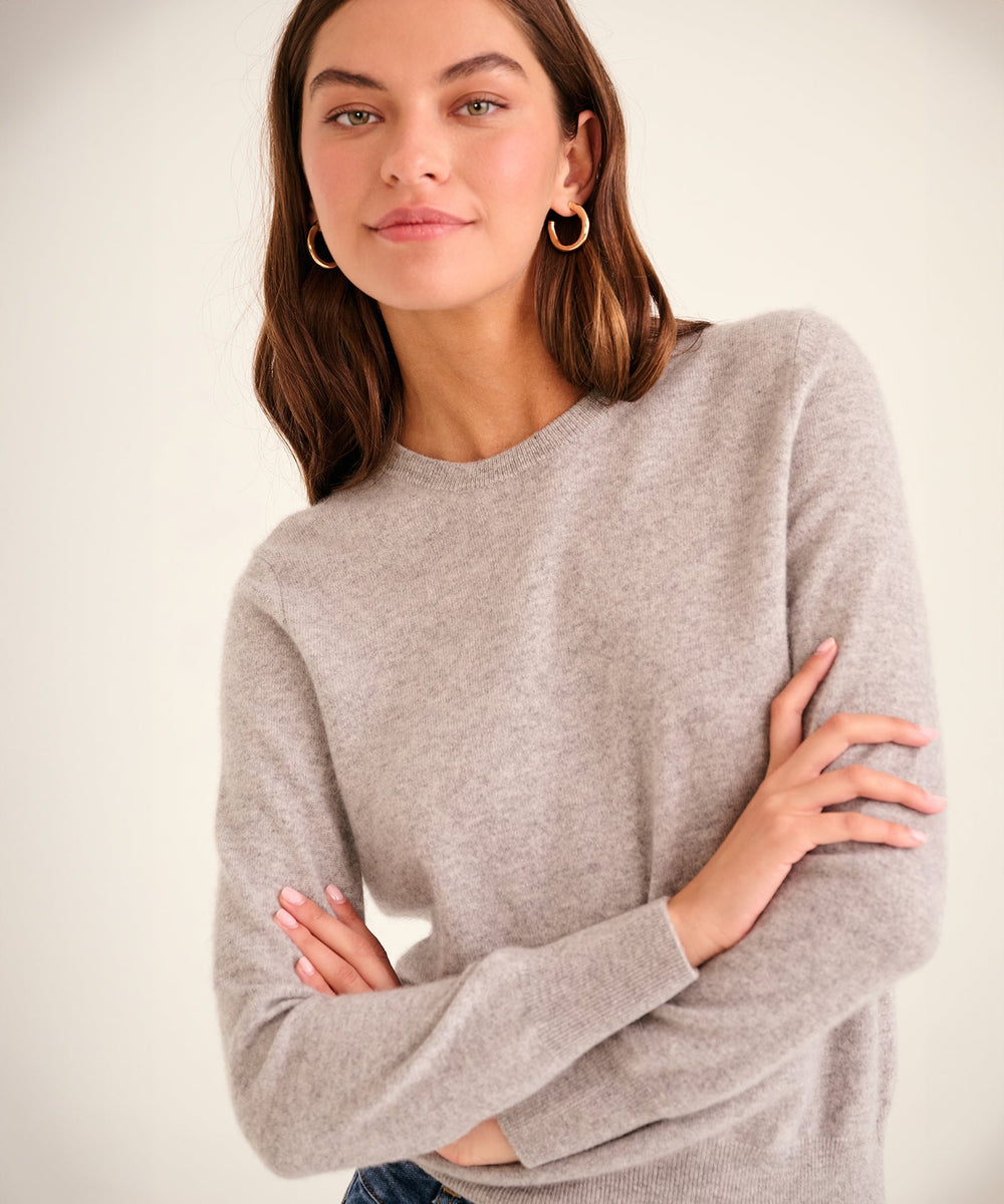 Crew neck cashmere sweaters womens hotsell